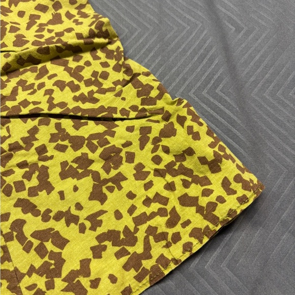 R&K Originals Sundress Sleeveless Spaghetti Strap Mini Green & Brown Size 6P - Picture 4 of 8